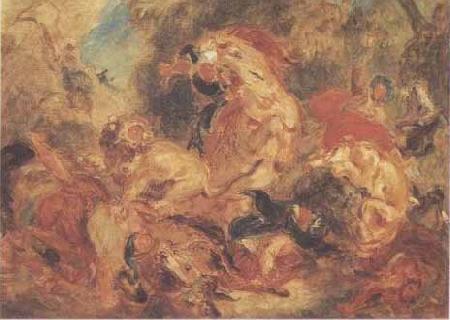 La Chasse aux lions, Eugene Delacroix